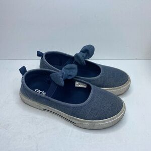 Carter's Girls Kids Navy SZ 13 Sneakers with Bow